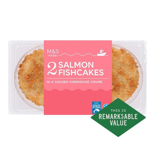 M&S 2 Salmon Fishcakes