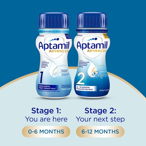 Aptamil Advanced First Infant Baby Milk Formula Liquid from Birth