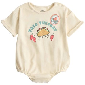 Taco Tuesday Oversized Bodysuit, 3-6 Months, Buttermilk