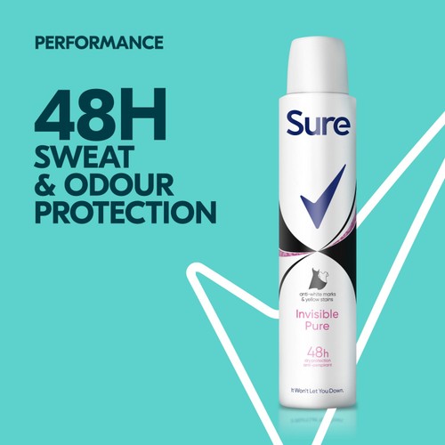 Sure Women Crystal Invisible Pure Spray Anti-Perspirant Deodorant