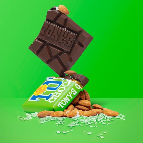 Tony's Chocolonely Dark Chocolate 51% Almond Sea Salt