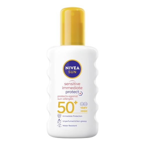 NIVEA SUN Sensitive SPF 50+ Allergy Protect Sun Lotion Spray