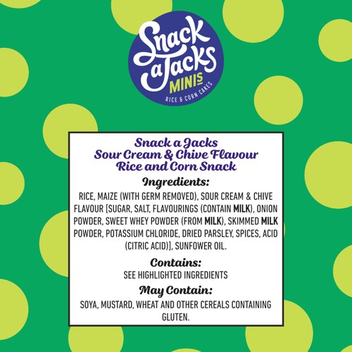 Snack a Jacks Sour Cream & Chive Rice Cakes