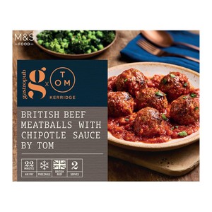 Gastropub Beef Brisket Meatballs & Chipotle Sauce by Tom