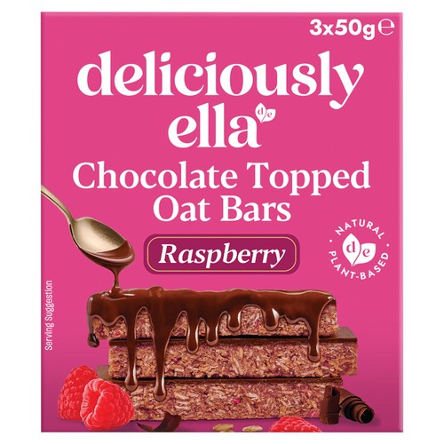 Deliciously Ella Raspberry Chocolate Topped Oat Bar Multipack