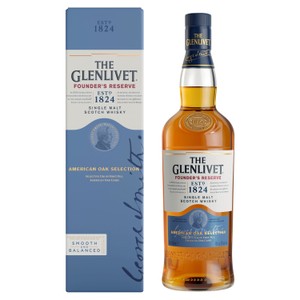 The Glenlivet Founders Reserve Single Malt Scotch Whisky  With Giftbox