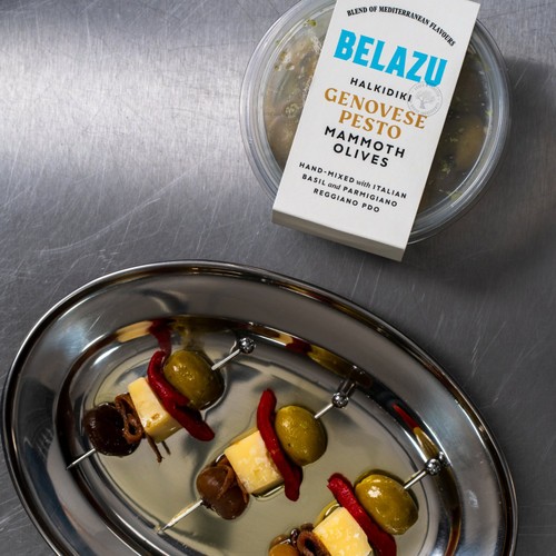 Belazu Genovese Basil Pesto Halkidiki Olives