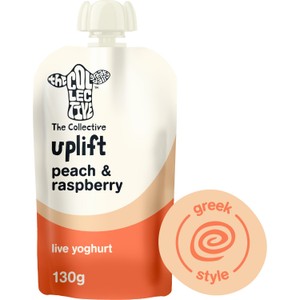 The Collective Uplift Peach & Raspberry Yoghurt Pouch