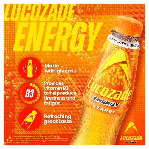 Lucozade Energy Drink Orange
