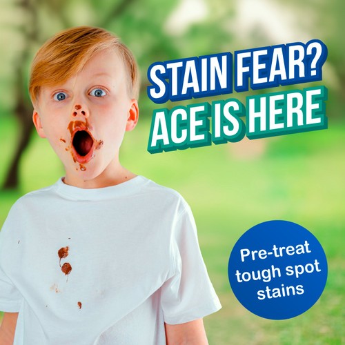 Ace Stain Remover Power Mousse Spray Whites