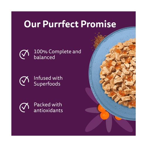 Whiskas 1+ Adult Wet Cat Food Superfoods with Fish in Jelly 6x50g