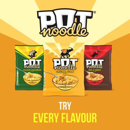 Pot Noodle Original Curry Instant Noodles 114g