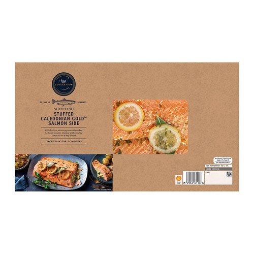 M&S Stuffed Scottish Caledonian Gold Salmon Side