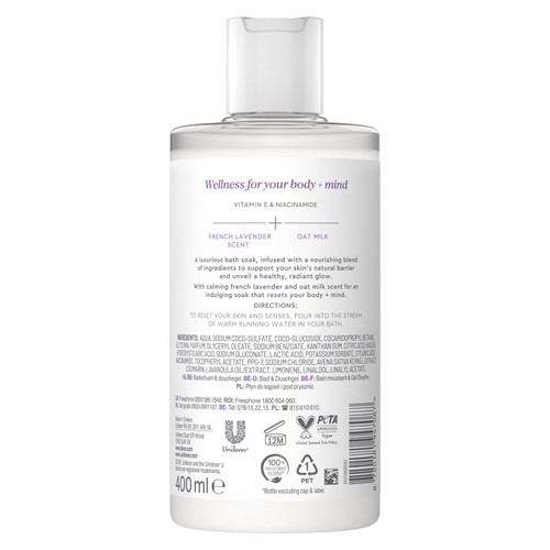 Dove Body + Mind French Lavender & Oat Milk Bath Soak