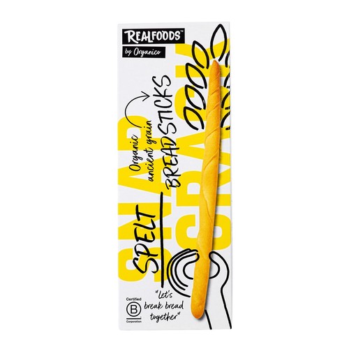 Realfoods Organic Spelt Breadsticks