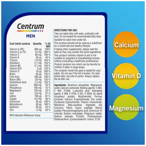 Centrum Men Multivitamins & Vitamin Tablets