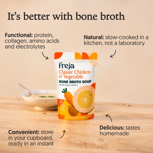 Freja Classic Chicken & Vegetable Bone Broth Soup