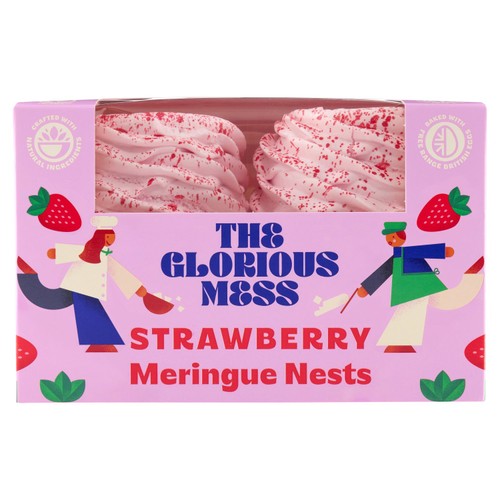 The Glorious Mess Strawberry Meringue Nests