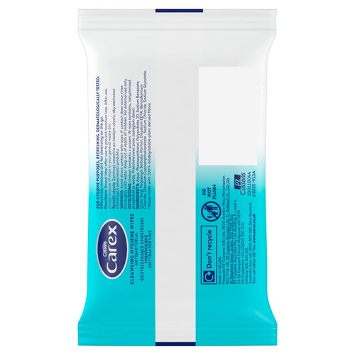 Carex Biodegradable Antibacterial Hand Wipes