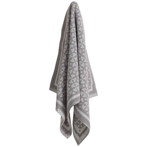 M&S Pure Cotton Geometric Circle Hand Towel, Marble