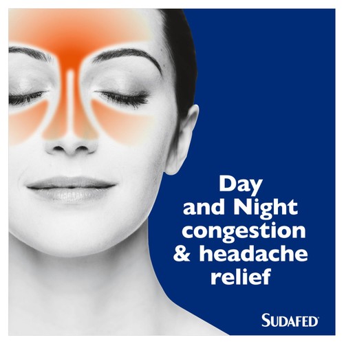Sudafed Congestion Headache Relief Day & Night Capsules