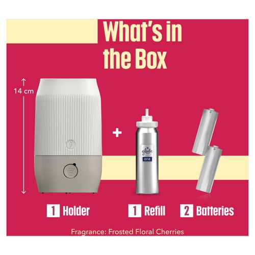 Glade ONE Sense & Spray Holder & Refill  Frosted Floral Cherries
