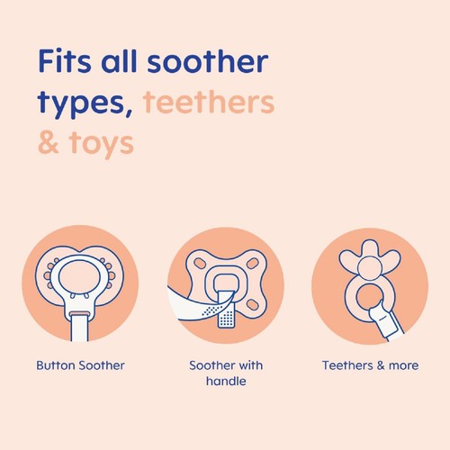MAM Soother Clip Double Pack - Unisex