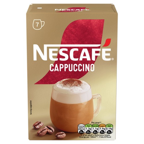 Nescafe Cappuccino Instant Coffee 7 Sachets
