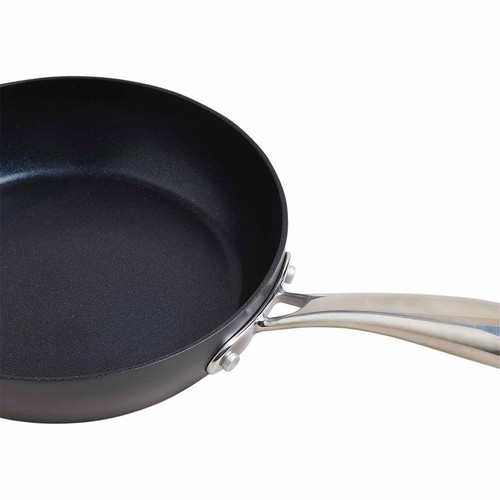 M&S Hard Anodised 20cm Small Frying Pan, Black Mix