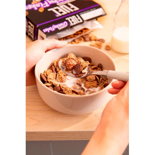 FUEL10K Chocolate Multigrain Flakes High Protein Breakfast Cereal