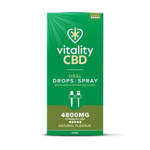 Vitality CBD Natural Spray with MCT Oil 4800mg