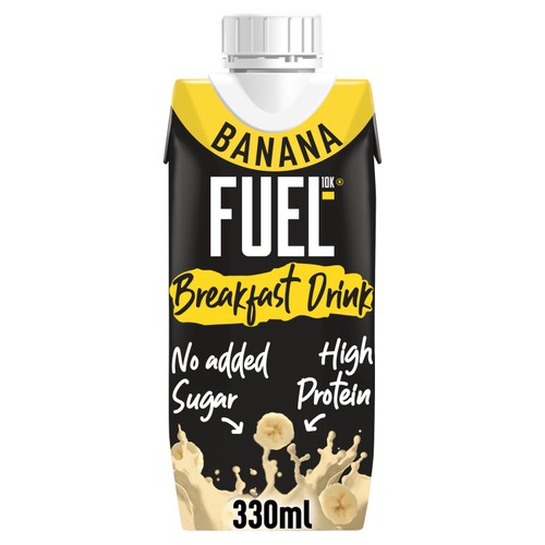 FUEL10K Banana High Protein Milk Breakfast Drink