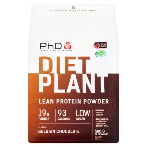 PhD Nutrition Belgian Chocolate Diet Plant Protein Powder 
