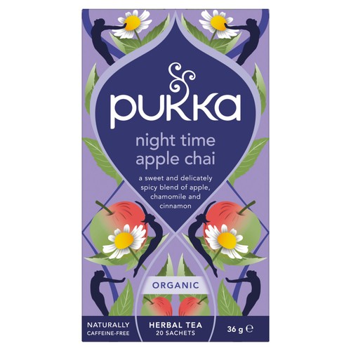 Pukka Herbs Organic Night Time Apple Chai 20 Herbal Tea Bags