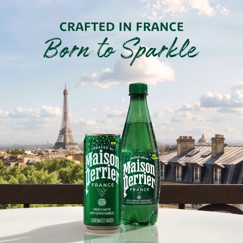 Maison Perrier Plain Sparkling Water cans