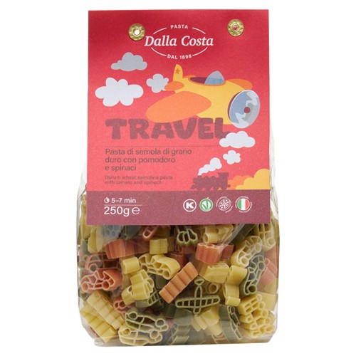 Dalla Costa Tri-Colour Travel Kids Pasta
