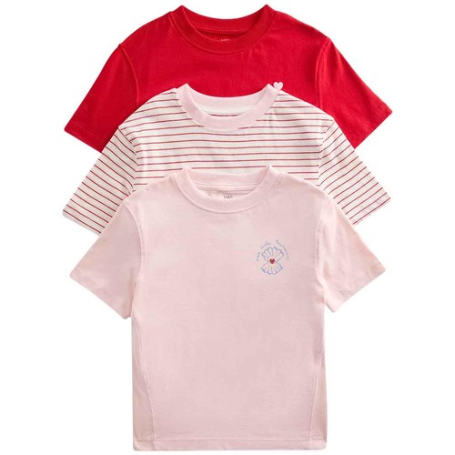 M&S Girls Pure Cotton Seaside Tops, 3-4 Years, Pale Pink