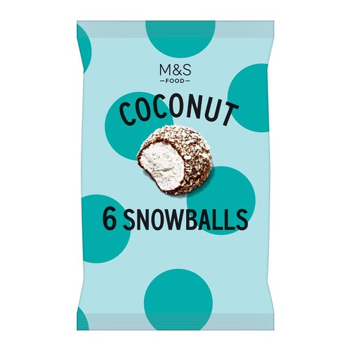 M&S 6 Coconut Snowballs