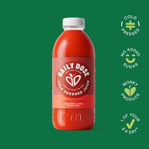 Daily Dose Super Strawb Cold Pressed Juice