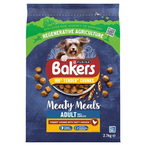 Bakers Meaty Meals Chicken Dry Dog Food 
