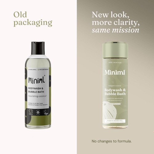 Miniml Body Wash & Bubble Bath Indulgent Coconut
