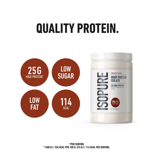Isopure Chocolate Whey Protein Isolate Powder