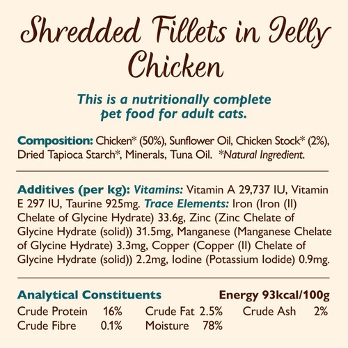 Lily's Kitchen Cat Shredded Fillets Chicken in Jelly