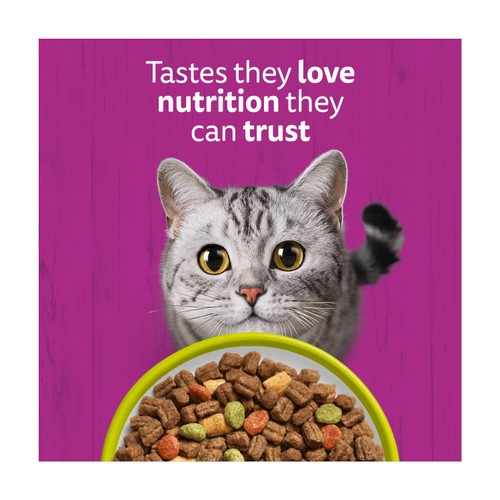 Whiskas 1+ Adult Dry Cat Food with Lamb
