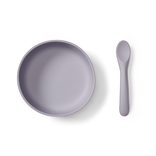 Vital Baby Silicone Suction Feeding Bowl Set - Dusky Mauve