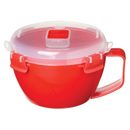 Sistema Microwave Noodle Bowl Food Container with Steam Vent 940ml