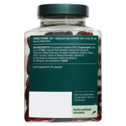 Holland & Barrett Cod Liver Oil 510mg + Glucosamine Capsules