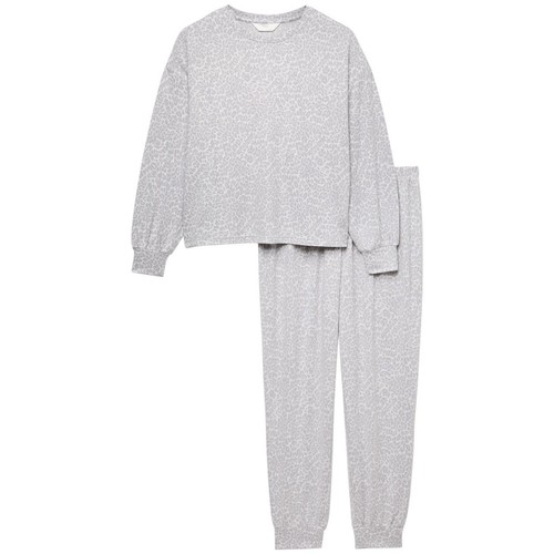 M&S Cosy Knit PJ, Grey, XXL