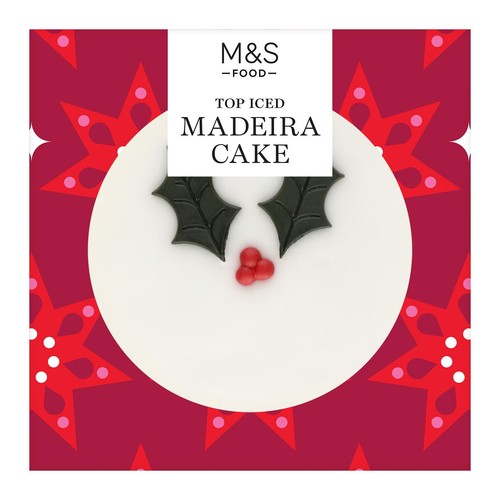 M&S Top Iced Madeira Cake