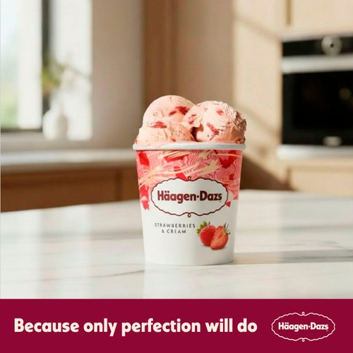 Haagen-Dazs Strawberries & Cream Ice Cream